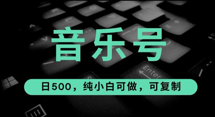 最热门音乐号玩法，10倍利润，日入500，可复制，纯小白可做【揭秘】-萝卜兔资源站