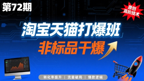 淘宝天猫打爆班原创高阶技术第72期，非标品干爆-萝卜兔资源站