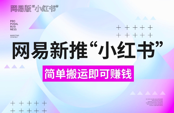 网易官方新推“小红书”，搬运即有收益，新手小白千万别错过(附详细教程)【揭秘】-萝卜兔资源站