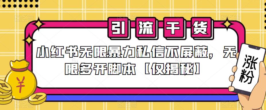 小红书无限暴力私信不屏蔽，无限多开脚本【仅揭秘】-萝卜兔资源站
