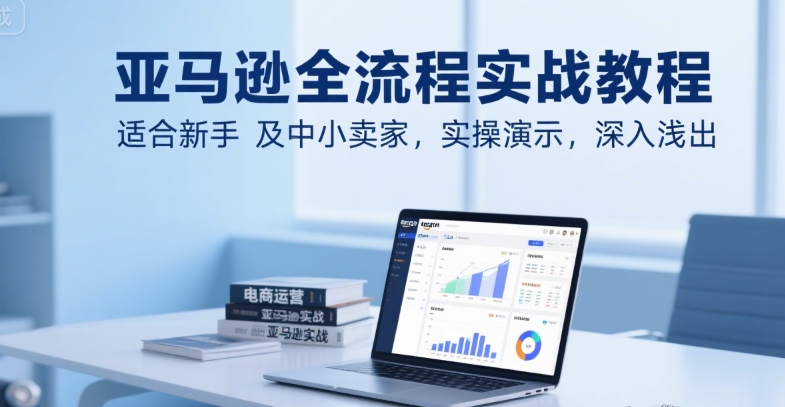 亚马逊全流程实战教程，适合新手及中小卖家，实操演示，深入浅出-萝卜兔资源站