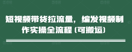 短视频带货拉流量，编发视频制作实操全流程(可搬运)-萝卜兔资源站