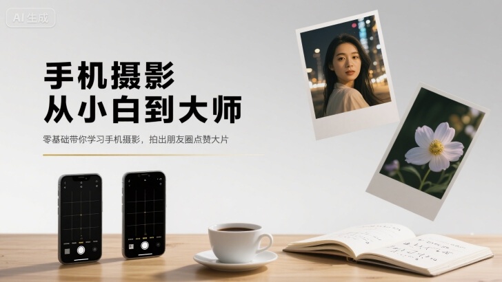 手机摄影从小白到大师，零基础带你学习手机摄影，拍出朋友圈点赞大片-萝卜兔资源站