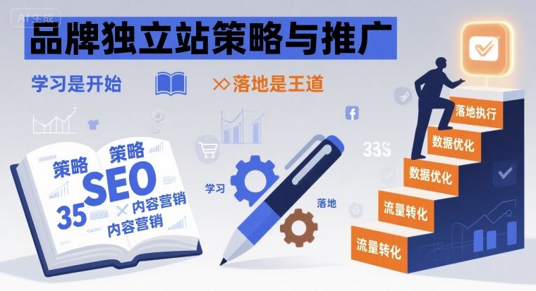 品牌独立站策略与推广，学习是开始，落地是王道-萝卜兔资源站
