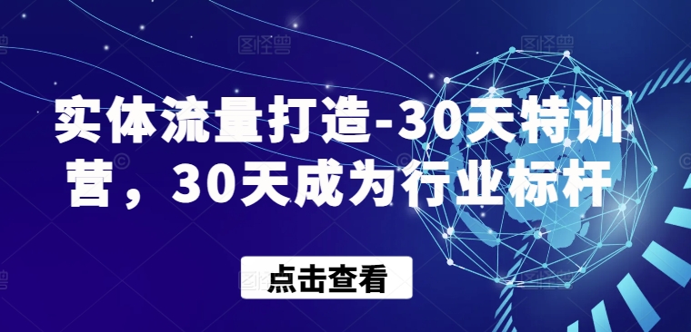 实体流量打造-30天特训营，30天成为行业标杆-萝卜兔资源站