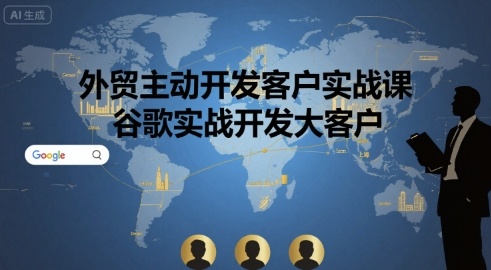 外贸主动开发客户实战课，谷歌实战开发大客户-萝卜兔资源站