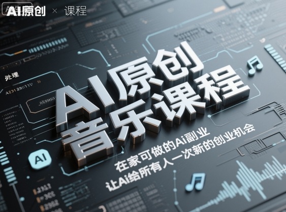 AI原创音乐课程，在家可做的Ai副业，让Ai给所有人一次新的创业机会-萝卜兔资源站