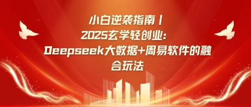小白逆袭指南，2025玄学轻创业：Deepseek大数据+周易算法的融合玩法-萝卜兔资源站