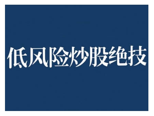 2024低风险股票实操营，低风险，高回报-萝卜兔资源站
