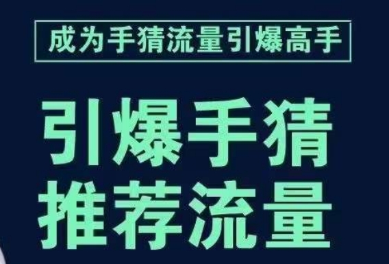 引爆手淘首页流量课，帮助你详细拆解引爆首页流量的步骤，要推荐流量，学这个就够了-萝卜兔资源站