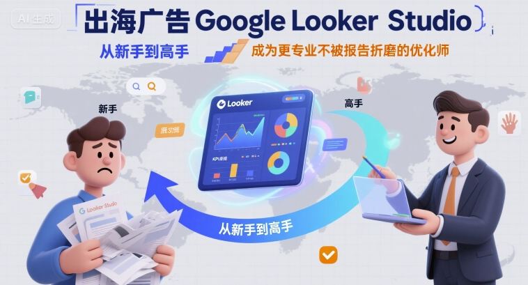 出海广告Google Looker Studio从新手到高手，成为更专业不被报告折磨的优化师-萝卜兔资源站