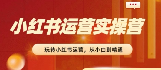2024小红书运营实操营，​从入门到精通，完成从0~1~100-萝卜兔资源站