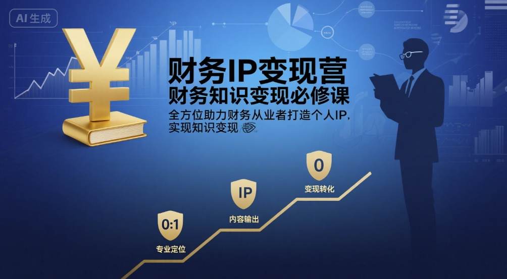 财务IP变现营，财务知识变现必修课，全方位助力财务从业者打造个人IP，实现知识变现-萝卜兔资源站