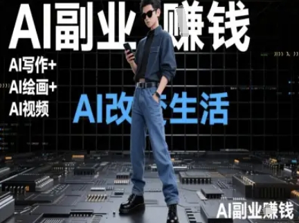 AI改变生活（Ai写作+AI绘画+Ai视频），AI副业挣钱-萝卜兔资源站