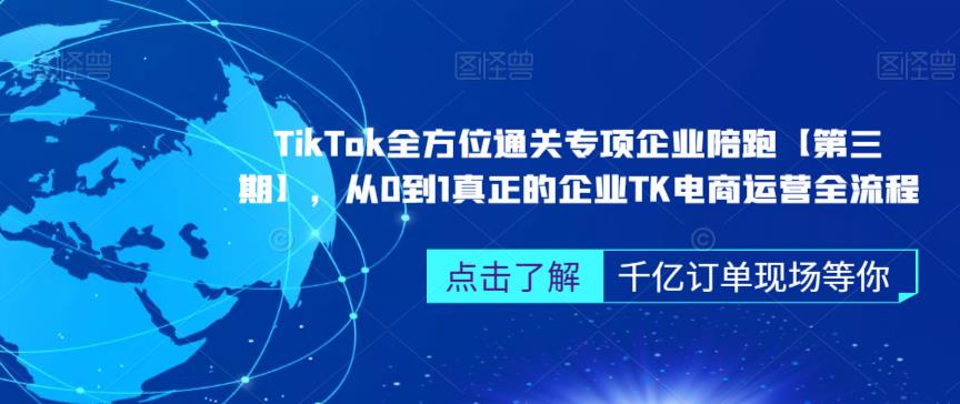 ‎TikTok全方位通关专项企业陪跑【第三期】，从0到1真正的企业TK电商运营全流程-萝卜兔资源站