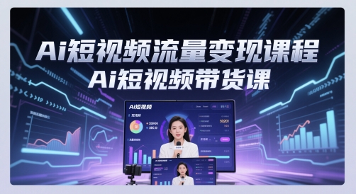 Ai短视频流量变现课程，Ai短视频带货课-萝卜兔资源站