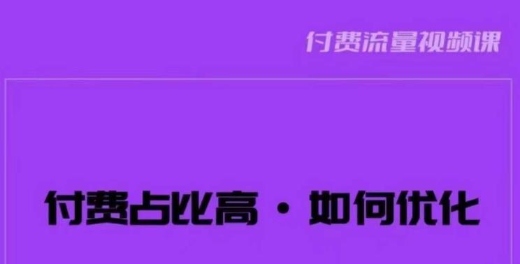 波波-付费占比高，如何优化？只讲方法，不说废话，高效解决问题！-萝卜兔资源站