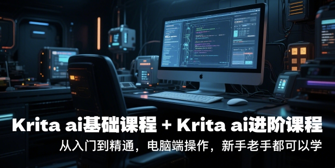 krita ai基础课程+Krita ai进阶课程，从入门到精通，电脑端操作，新手老手都可以学-萝卜兔资源站