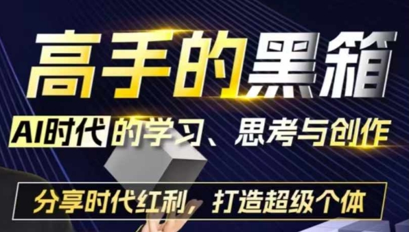 高手的黑箱：AI时代学习、思考与创作-分红时代红利，打造超级个体-萝卜兔资源站