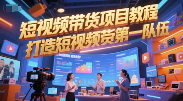 短视频带货项目教程，打造短视频带货第一队伍-萝卜兔资源站