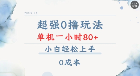 超强0撸玩法 录录数据 单机 一小时轻松80+ 小白轻松上手 简单0成本【仅揭秘】-萝卜兔资源站