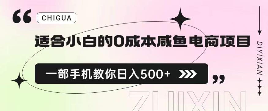 适合小白的0成本闲鱼电商项目，一部手机，教你如何日入500+的保姆级教程【揭秘】-萝卜兔资源站