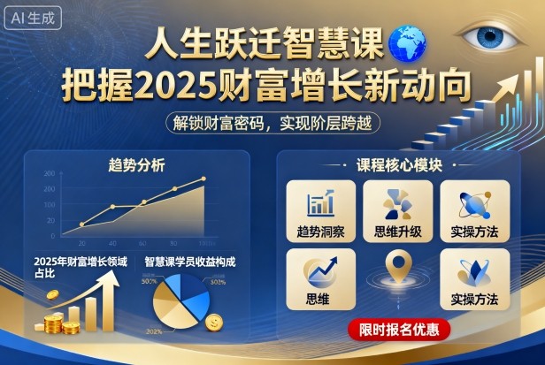 人生跃迁智慧课，把据2025财富增长新动向-萝卜兔资源站