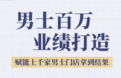 2025男士美业百万业绩打造，赋能上千家男士门店拿到结果-萝卜兔资源站