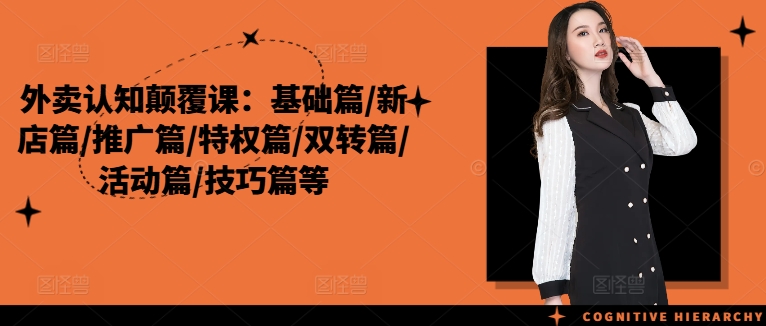 外卖认知颠覆课：基础篇/新店篇/推广篇/特权篇/双转篇/活动篇/技巧篇等-萝卜兔资源站