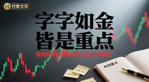 付费文章：字字如金 皆是重点， 看完后 你就清楚该怎么在大A布局了-萝卜兔资源站