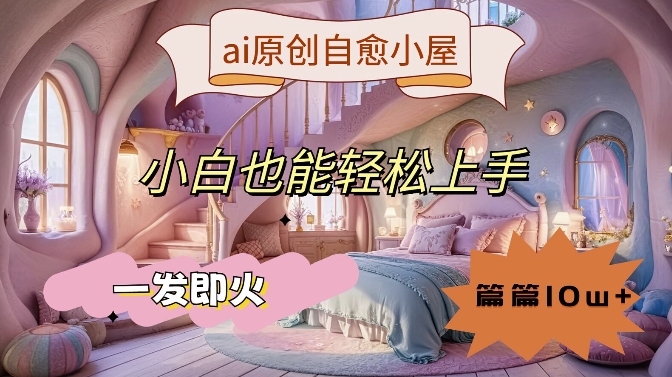ai原创治愈小屋，小白也能轻松上手，一发即火，篇篇10w+【揭秘】-萝卜兔资源站