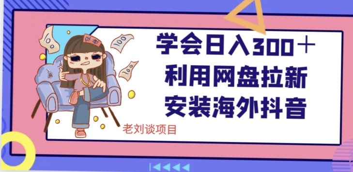 学会日入300＋，利用网盘拉新安装海外抖音保姆级教学【揭秘】-萝卜兔资源站