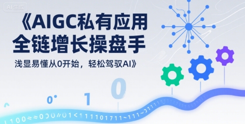 AIGC私有化应用全链增长操盘手，浅显易懂从0开始，轻松驾驭AI-萝卜兔资源站