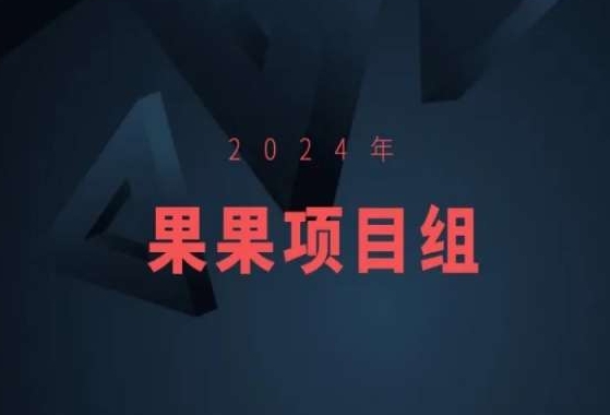 2024年果果项目组项目合集-果果最新项目-萝卜兔资源站