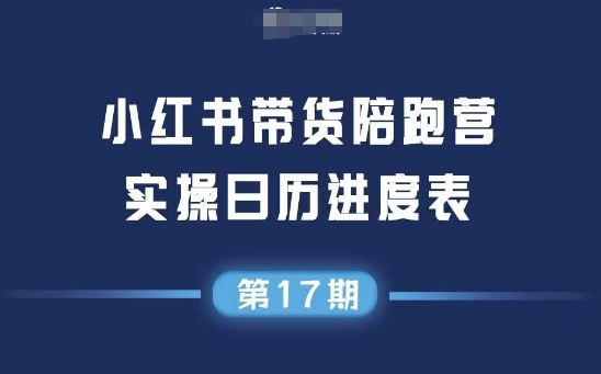 小红书第17期带货陪跑营，不囤货，无不直播，无不投流，通过选品+笔记内容+测品+笔记铺量+矩阵运营打爆款-萝卜兔资源站