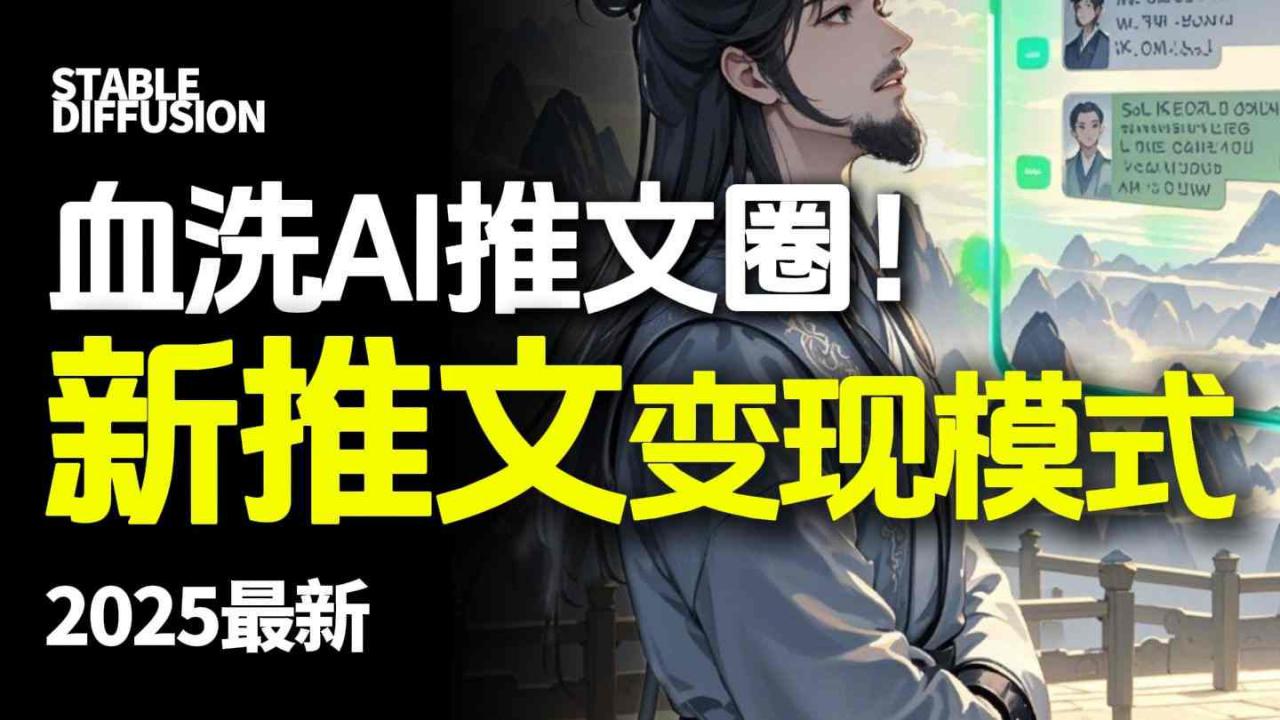 最新AI动态电影漫画小说推文，全流程实操教学，小白也能月入1W+-萝卜兔资源站