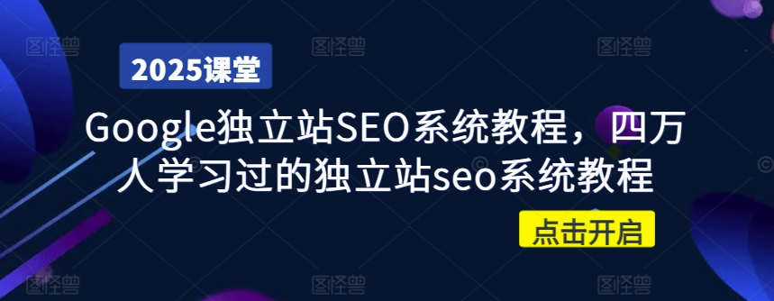 Google独立站SEO系统教程，四万人学习过的独立站seo系统教程-萝卜兔资源站