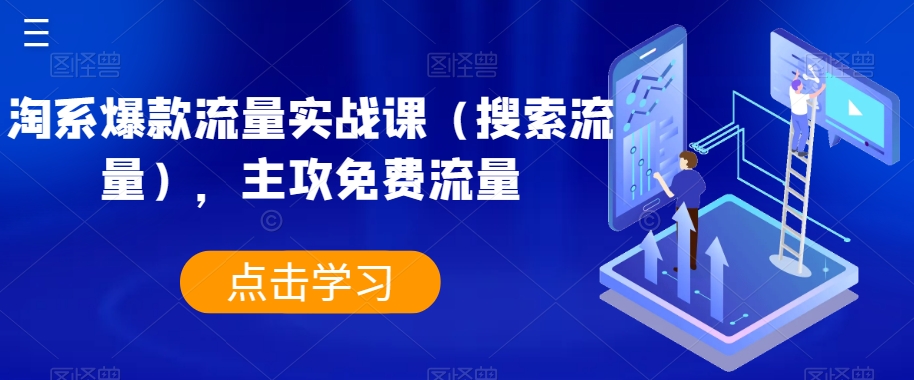 淘系爆款流量实战课（搜索流量），主攻免费流量-萝卜兔资源站