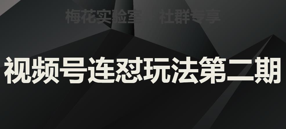 梅花实验室社群视频号连怼玩法第二期，实操讲解全部过程-萝卜兔资源站