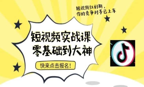 短视频零基础落地实操训练营，短视频实战课零基础到大神-萝卜兔资源站