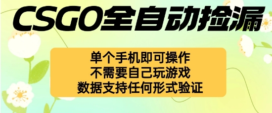 自动挂G捡漏，不用自己挂G不用玩游戏，一个手机即可操作，新手小白轻松月入1W+【揭秘】-萝卜兔资源站