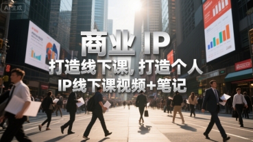 商业IP打造线下课，打造个人 IP线下课视频+笔记-萝卜兔资源站