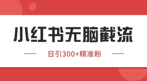 小红书截流同行客源，独家野路子获客玩法 日引200+暴力获客【揭秘】-萝卜兔资源站