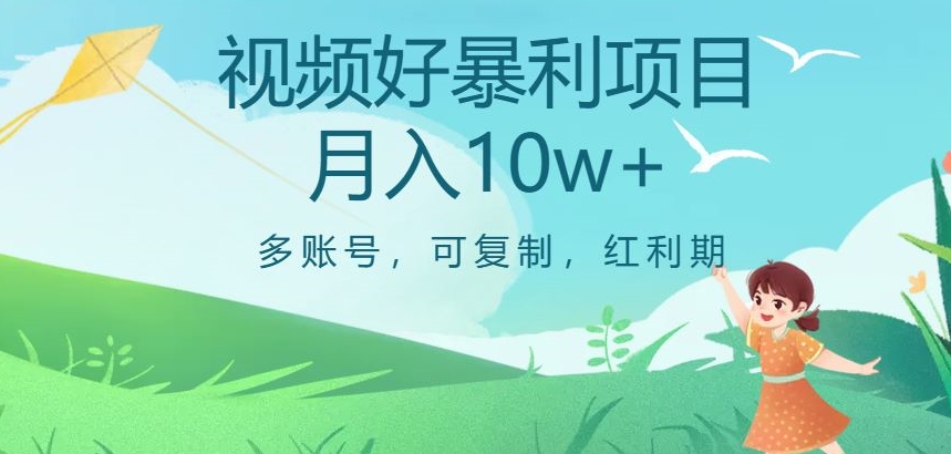视频号暴利项目，多账号，可复制，红利期，月入10w+【揭秘】-萝卜兔资源站