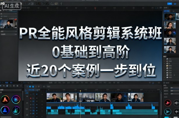 PR全能风格剪辑系统班，0基础到高阶，近20个案例一步到位-萝卜兔资源站