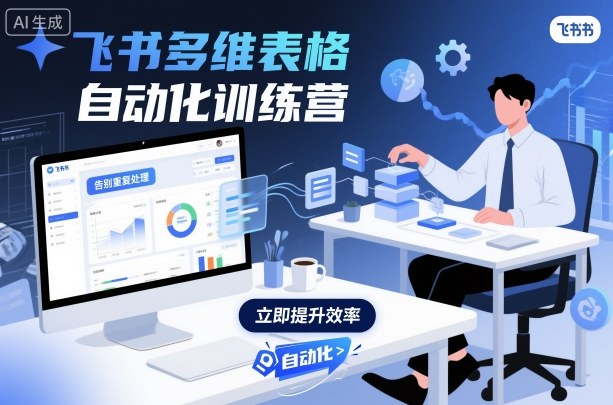 飞书多维表格自动化训练营，手把手教你告别重复处理，用多维表格开启高效办公新模式-萝卜兔资源站