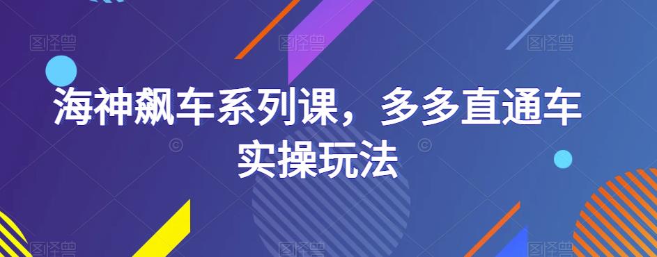 海神飙车系列课，多多直通车实操玩法-萝卜兔资源站