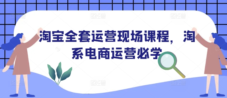 淘宝全套运营现场课程，淘系电商运营必学-萝卜兔资源站