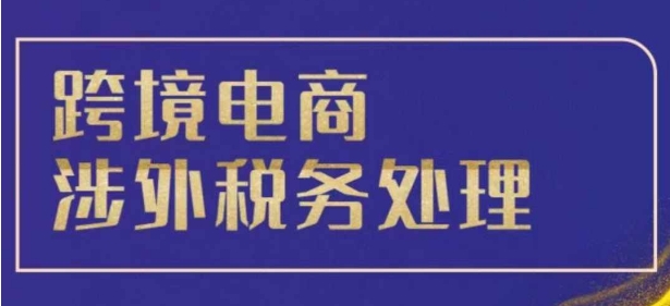 跨境税务宝典教程：跨境电商全球税务处理策略-萝卜兔资源站