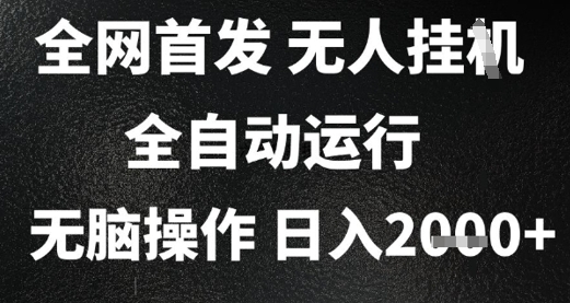 2025首发无人挂G项目，日入2k+，全自动运行，无脑操作，长期稳定 小白可玩【揭秘】-萝卜兔资源站